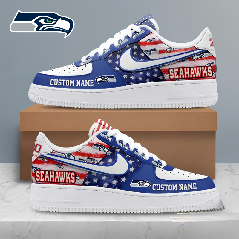 [SPECIAL OFFER] NEW CUSTOMIZED NFL06 SSH SEATTLE SEAHAWKS AF1 SHOES