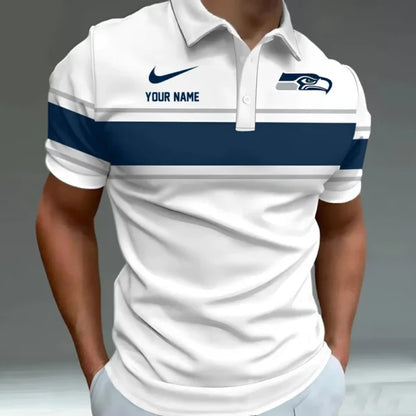 [SPECIAL OFFER] NEW CUSTOMIZED NFL06 SSH SEATTLE SEAHAWKS POLO SHIRT