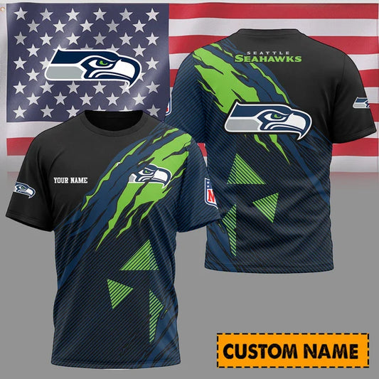 LIMITED EDITION - NEW CUSTOMIZED NFL06 SE SEAHAWKS UNISEX T-SHIRT & POLO