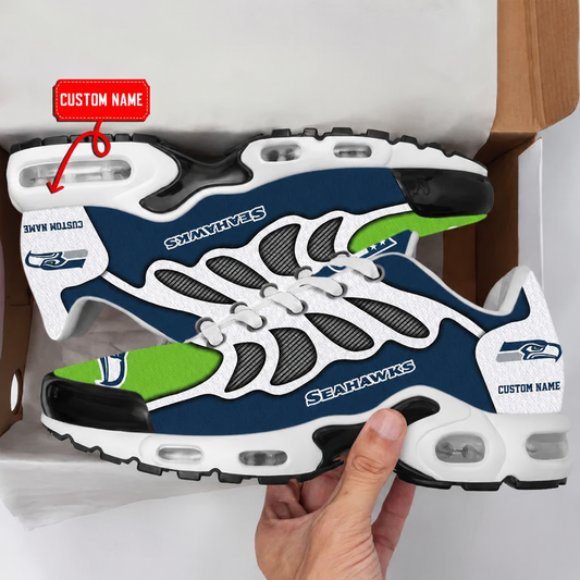 LIMITED EDITION - NEW CUSTOMIZED NFL06 SSH SEATTLE SEAHAWKS AIR MAX PLUS SNEAKERS