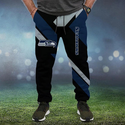 LIMITED EDITION - NEW CUSTOMIZED NFL06 SSH SEATTLE SEAHAWKS SWEATPANTS