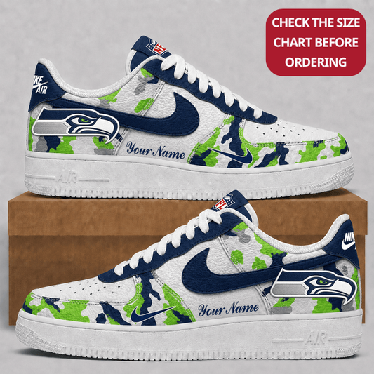 [SPECIAL OFFER] NEW CUSTOMIZED NFL06 SSH SEATTLE SEAHAWKS AF1 SHOES