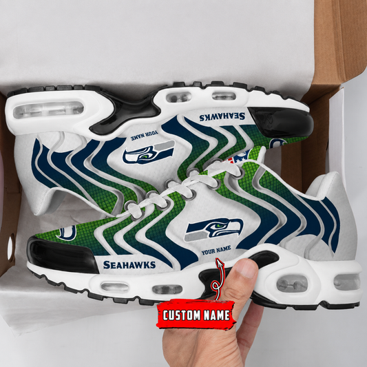 LIMITED EDITION - NEW CUSTOMIZED NFL06 SSH SEATTLE SEAHAWKS AIR MAX PLUS SNEAKERS