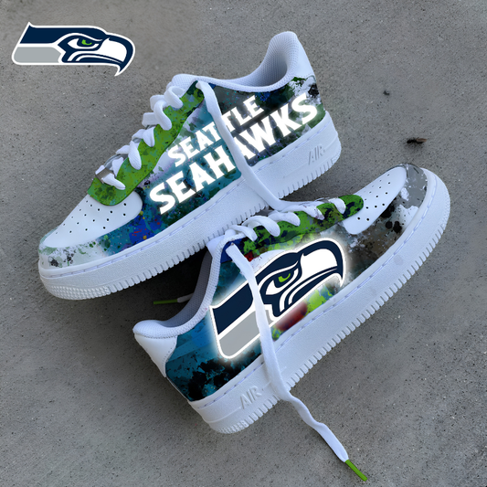 [SPECIAL OFFER] NEW CUSTOMIZED NFL06 SSH SEATTLE SEAHAWKS AF1 SNEAKERS