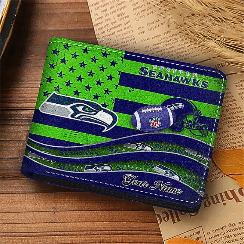 [SPECIAL OFFER] NEW CUSTOMIZED NFL06 SSH SEATTLE SEAHAWKS LEATHER WALLET