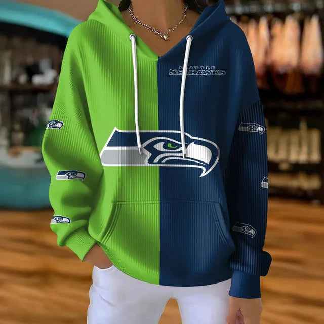 [SPECIAL OFFER] NEW CUSTOMIZED NFL06 SSH SEATTLE SEAHAWKS RIBBED HOODIE & SWEATSHIRT