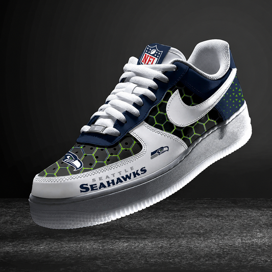 LIMITED EDITION - NEW CUSTOMIZED NFL06 SSH SEATTLE SEAHAWKS AF1 SNEAKERS