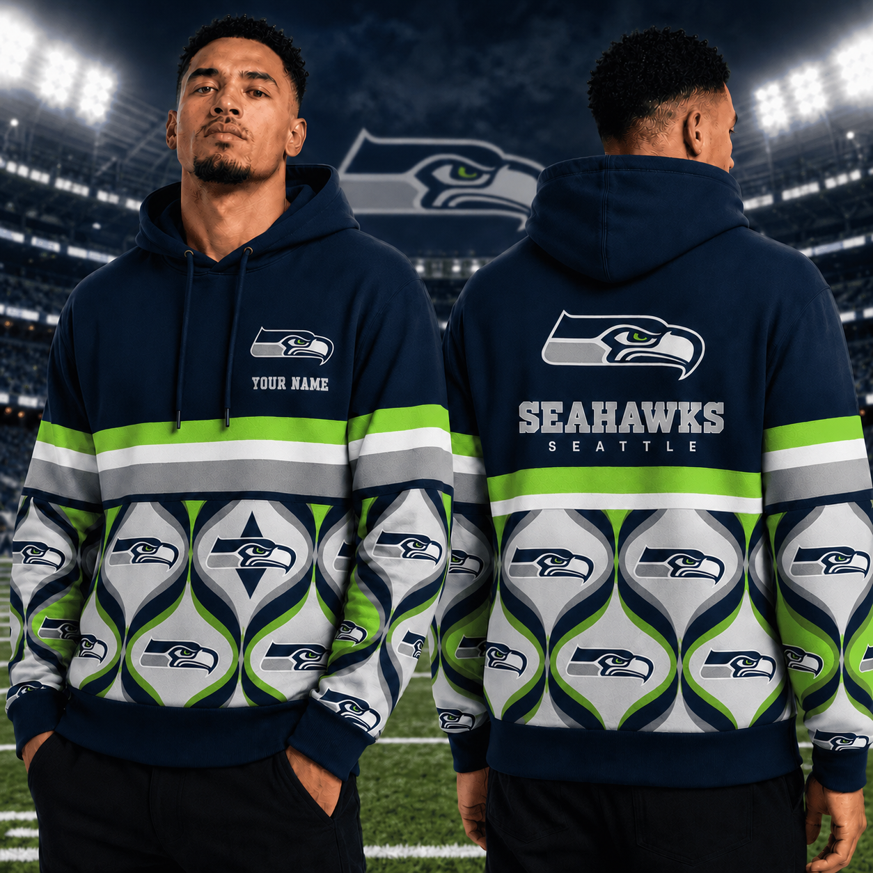 LIMITED EDITION - NEW CUSTOMIZED NFL06 SSH SEATTLE SEAHAWKS T-SHIRT, HOODIE, ZIP HOODIE