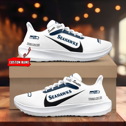 [SPECIAL OFFER] NEW CUSTOMIZED NFL06 SSH SEATTLE SEAHAWKS ROAD RUNNING SHOES