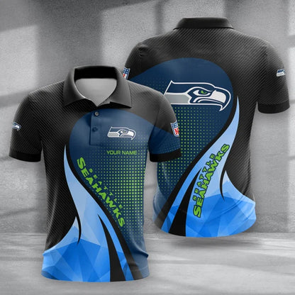 LIMITED EDITION - NEW CUSTOMIZED NFL06 SSH SEATTLE SEAHAWKS POLO, T-SHIRT & SHORT PANTS SET