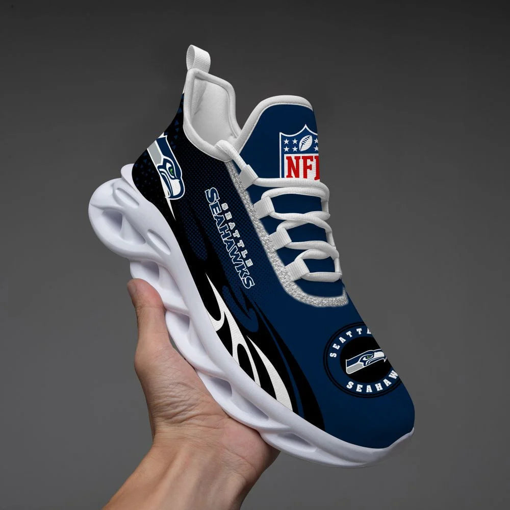 LIMITED EDITION - NEW CUSTOMIZED NFL06 SSH SEATTLE SEAHAWKS UNISEX MAX SOUL SHOES