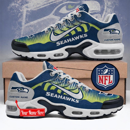 LIMITED EDITION - NEW CUSTOMIZED NFL06 SSH SEATTLE SEAHAWKS UNISEX AIR MAX PLUS SNEAKERS