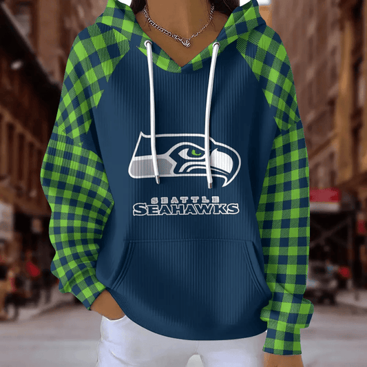[SPECIAL OFFER] NEW CUSTOMIZED NFL06 SSH SEATTLE SEAHAWKS RIBBED HOODIE & SWEATSHIRT