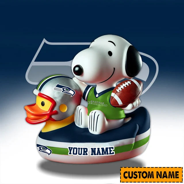 LIMITED EDITION - NEW CUSTOMIZED NFL06 SE SEAHAWKS SNOOPY ACRYLIC BLOCK
