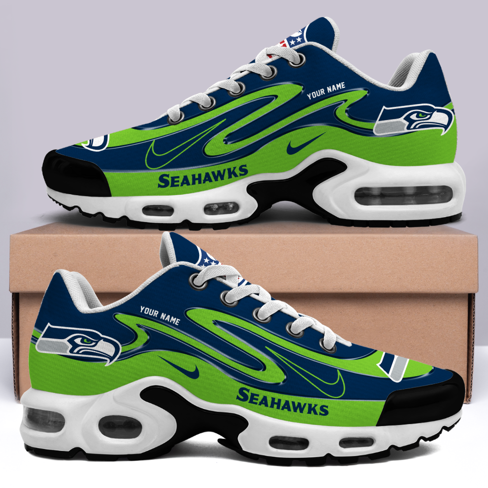 LIMITED EDITION - NEW CUSTOMIZED NFL06 SSH SEATTLE SEAHAWKS AIR MAX PLUS SNEAKERS