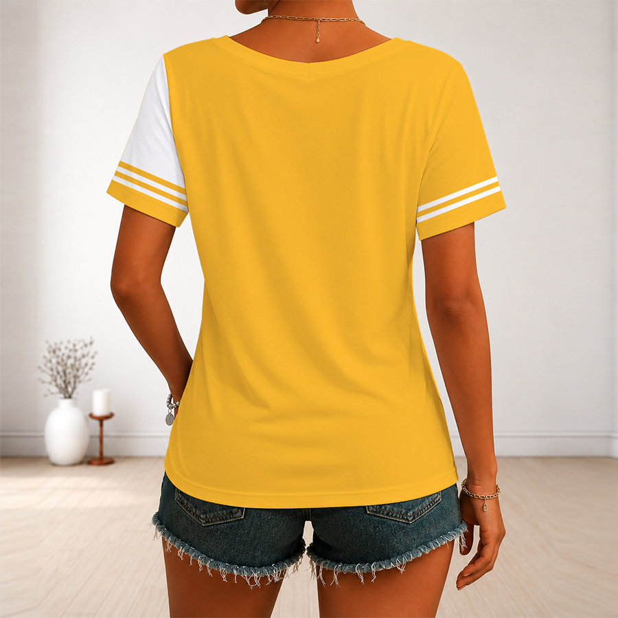 LIMITED EDITION - NEW CUSTOMIZED NBA06 IPA INDIANA PACERS V-NECK FEMALE SHIRT