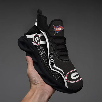 EXCLUSIVE EDITION - NEW CUSTOMIZED NCAA FBS06 GEB GEORGIA BULLDOGS CLUNKY SNEAKERS
