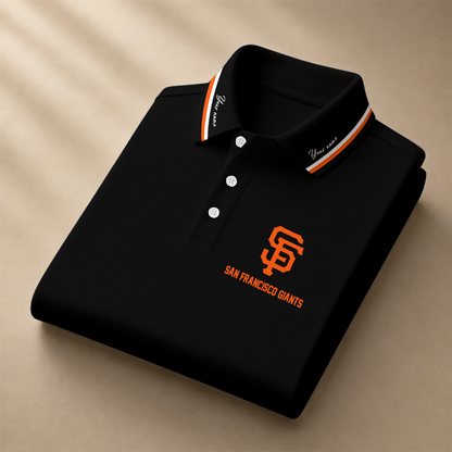 LIMITED EDITION - NEW CUSTOMIZED MLB06 SFG SAN FRANCISCO GIANTS POLO SHIRT