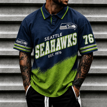 [SPECIAL OFFER] NEW CUSTOMIZED NFL06 SSH SEATTLE SEAHAWKS POLO SHIRT