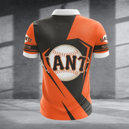[FLASH SALE] NEW CUSTOMIZED MLB06 SFG SAN FRANCISCO GIANTS ZIP POLO SHIRT