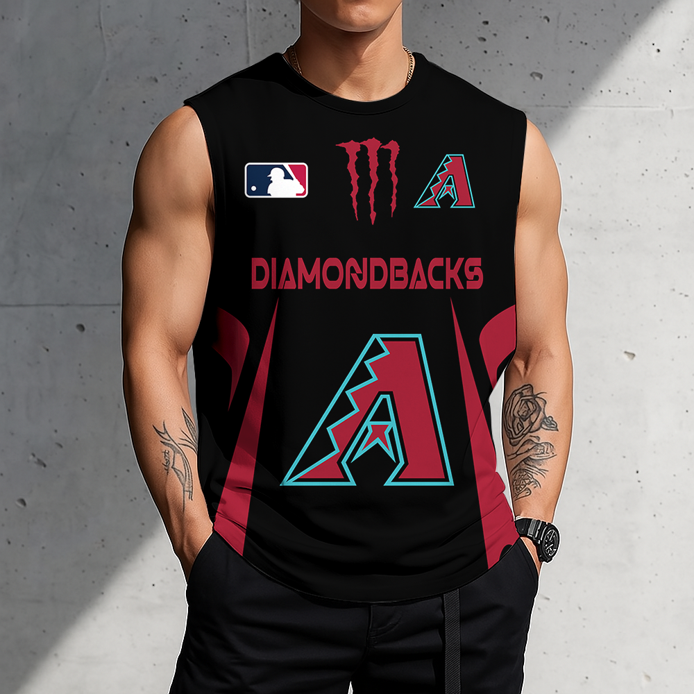 LIMITED EDITION - NEW CUSTOMIZED MLB07 ADS ARIZONA DIAMONDBACKS MEN'S GYM SHIRT