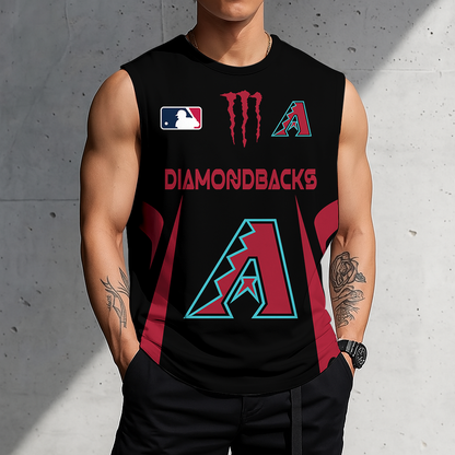 LIMITED EDITION - NEW CUSTOMIZED MLB07 ADS ARIZONA DIAMONDBACKS MEN'S GYM SHIRT