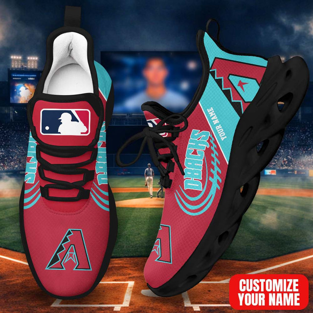 LIMITED EDITION - NEW CUSTOMIZED MLB07 ADS ARIZONA DIAMONDBACKS PREMIUM CLUNKY SNEAKERS