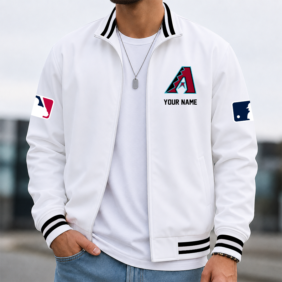 [FLASH SALE] NEW CUSTOMIZED MLB07 ADS ARIZONA DIAMONDBACKS MULTICOLOR MEN'S CASUAL JACKET