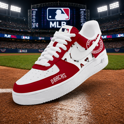 LIMITED EDITION - NEW CUSTOMIZED MLB07 ADS ARIZONA DIAMONDBACKS AF1 SHOES
