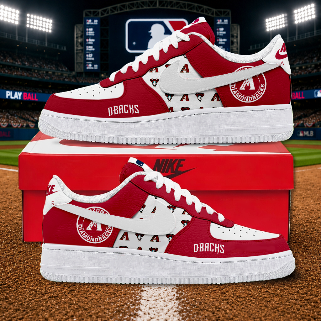 LIMITED EDITION - NEW CUSTOMIZED MLB07 ADS ARIZONA DIAMONDBACKS AF1 SHOES
