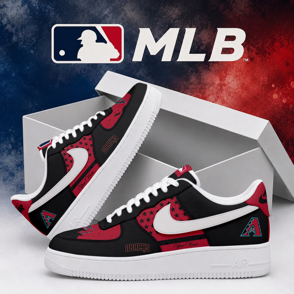 LIMITED EDITION - NEW CUSTOMIZED MLB07 ADS ARIZONA DIAMONDBACKS AF1 SHOES