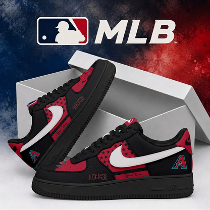 LIMITED EDITION - NEW CUSTOMIZED MLB07 ADS ARIZONA DIAMONDBACKS AF1 SHOES