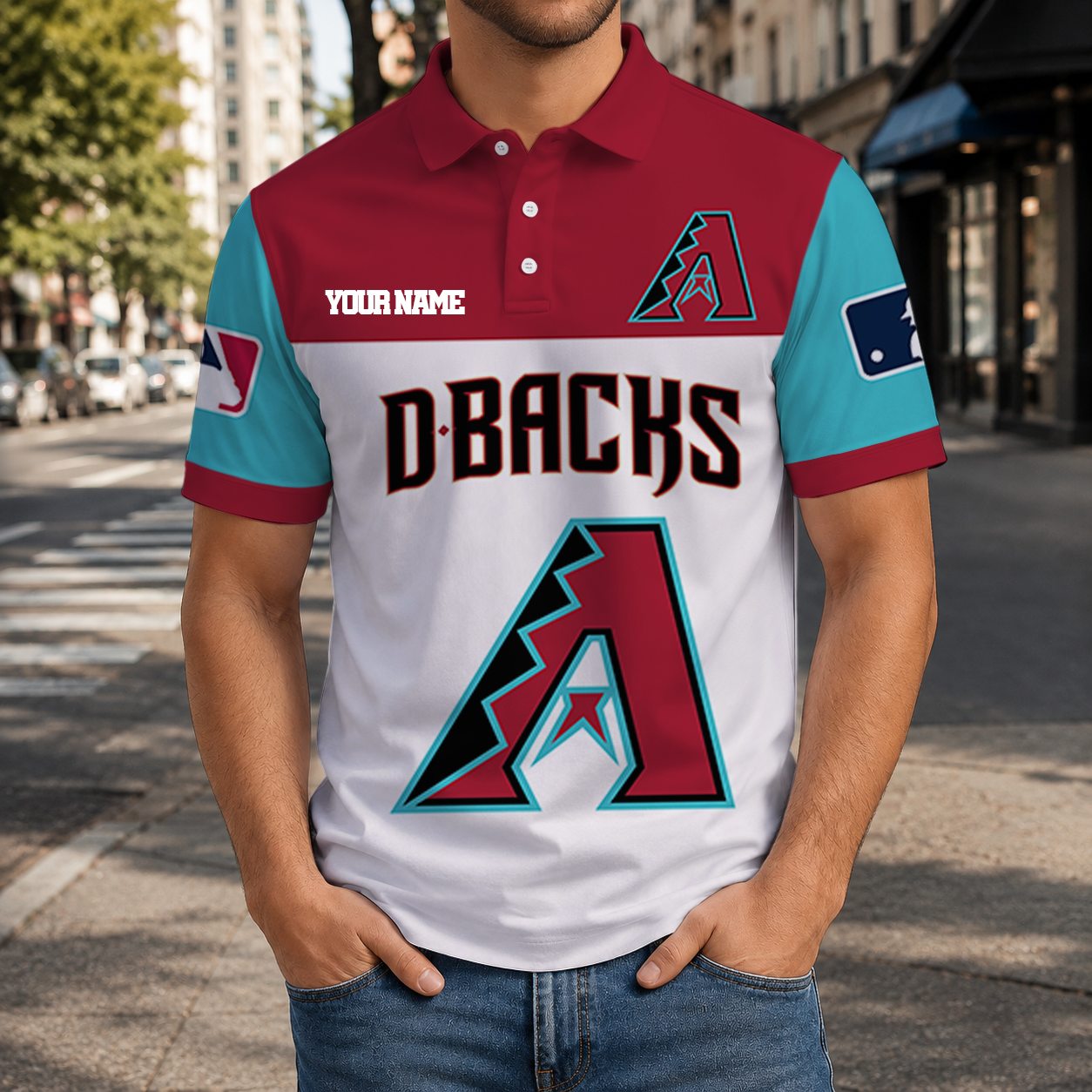 LIMITED EDITION - NEW CUSTOMIZED MLB07 ADS ARIZONA DIAMONDBACKS T-SHIRT, POLO SHIRT, ZIP POLO SHIRT, SWEATSHIRT, HOODIE & ZIP HOODIE