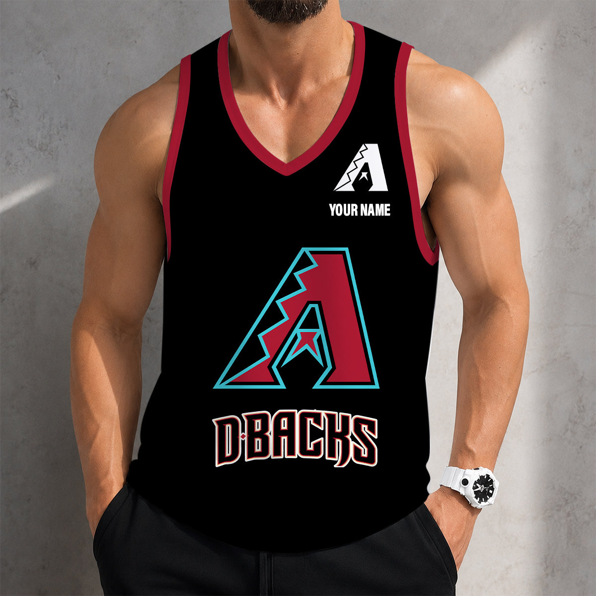 SPECIAL EDITION - NEW CUSTOMIZED MLB07 ARIZONA DIAMONDBACKS UNISEX TANK TOP