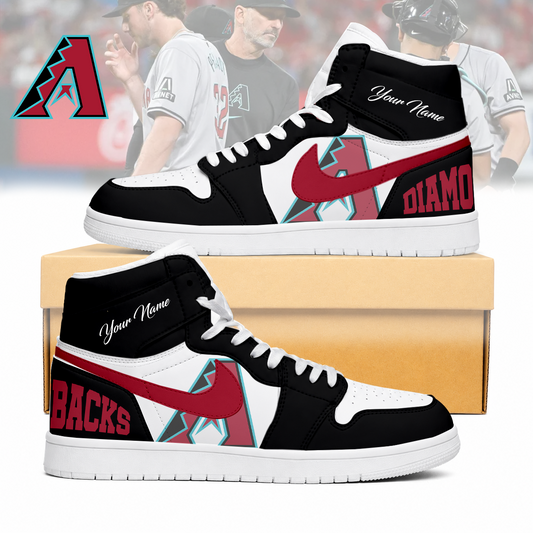 LIMITED EDITION - NEW CUSTOMIZED MLB07 ADS ARIZONA DIAMONDBACKS AIR JORDAN SNEAKERS
