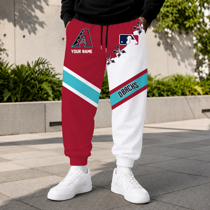 LIMITED EDITION - NEW CUSTOMIZED MLB07 ADS ARIZONA DIAMONDBACKS SWEATPANTS