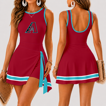 [FLASH SALE] NEW CUSTOMIZED MLB07 ADS ARIZONA DIAMONDBACKS WOMEN'S SUMMER SKORT DRESS