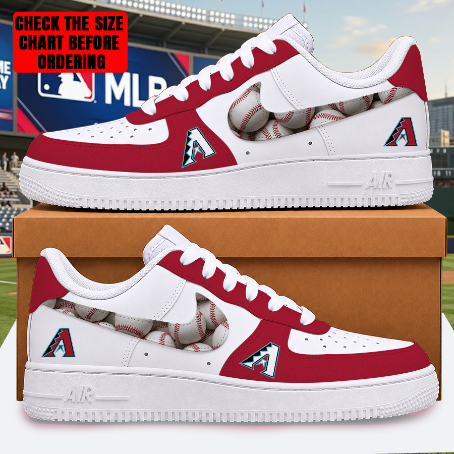LIMITED EDITION - NEW CUSTOMIZED MLB07 ADS ARIZONA DIAMONDBACKS AF1 SHOES