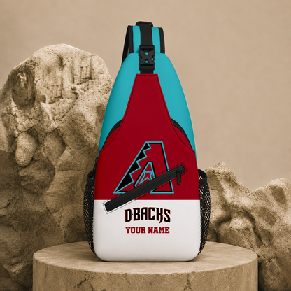 LIMITED EDITION - NEW CUSTOMIZED MLB07 ADS ARIZONA DIAMONDBACKS SLING BAG