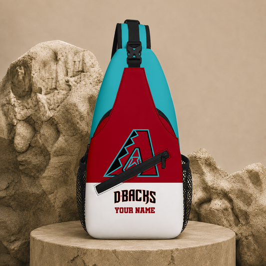 LIMITED EDITION - NEW CUSTOMIZED MLB07 ADS ARIZONA DIAMONDBACKS SLING BAG