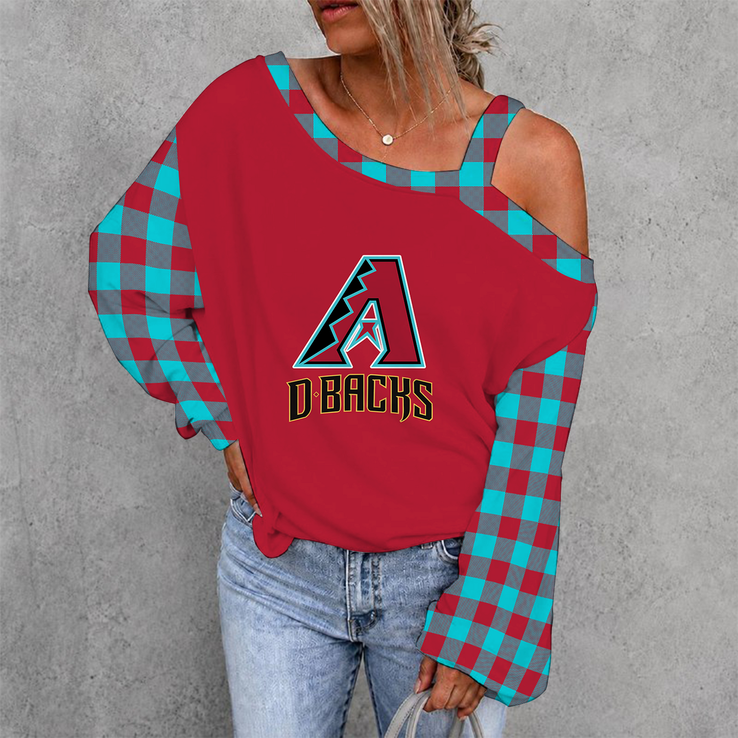 [FLASH SALE] NEW CUSTOMIZED MLB07 ADS ARIZONA DIAMONDBACKS DROP SHOULDER SWEATSHIRT