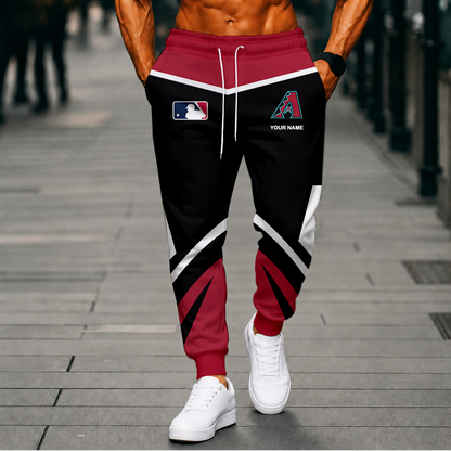 LIMITED EDITION - NEW CUSTOMIZED MLB07 ADS ARIZONA DIAMONDBACKS SWEATPANTS
