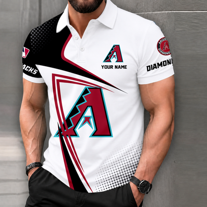 LIMITED EDITION - NEW CUSTOMIZED MLB07 ADS ARIZONA DIAMONDBACKS POLO SHIRT, ZIP POLO SHIRT & T-SHIRTS