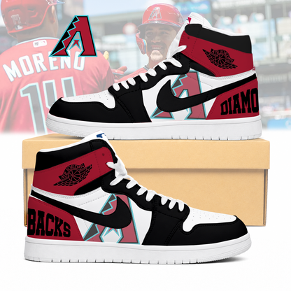 LIMITED EDITION - NEW CUSTOMIZED MLB07 ADS ARIZONA DIAMONDBACKS AIR JORDAN SNEAKERS