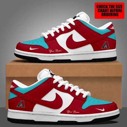 [FLASH SALE] NEW CUSTOMIZED MLB07 ADS ARIZONA DIAMONDBACKS DUNK LOW SHOES