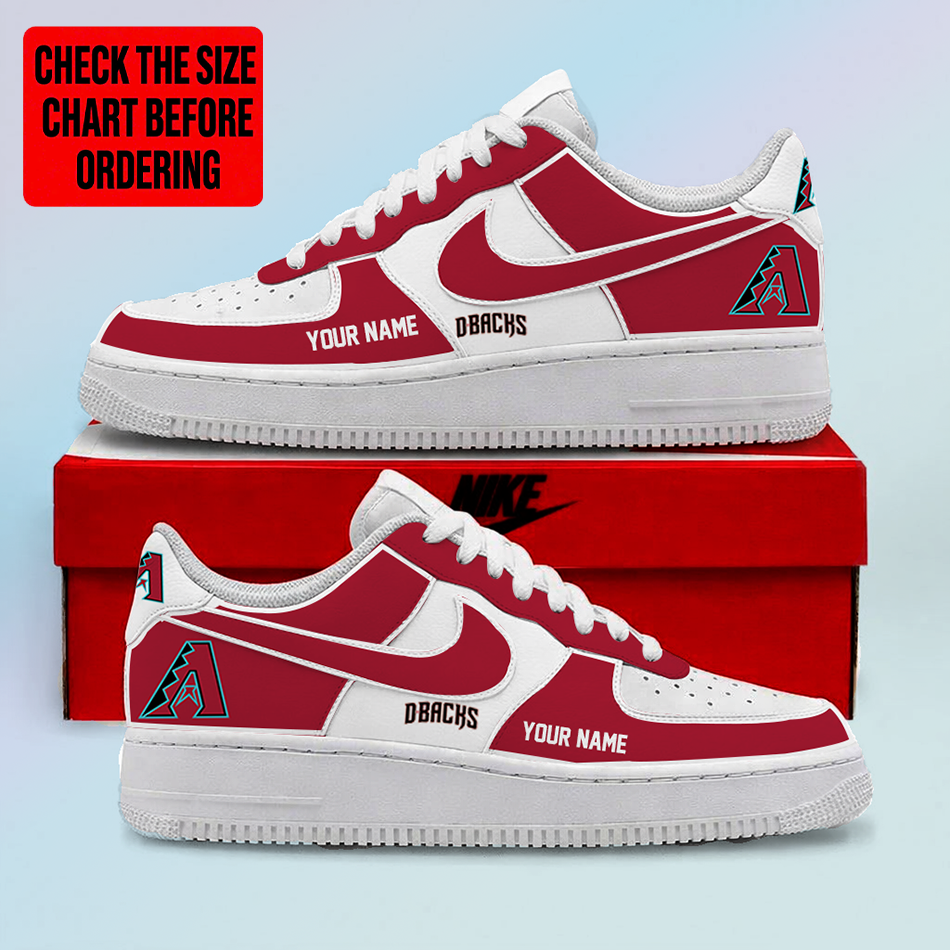 LIMITED EDITION - NEW CUSTOMIZED MLB07 ADS ARIZONA DIAMONDBACKS AF1 SHOES