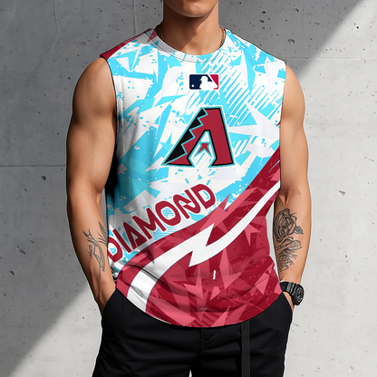 LIMITED EDITION - NEW CUSTOMIZED MLB07 ADS ARIZONA DIAMONDBACKS TANKTOP & GYM SHIRT