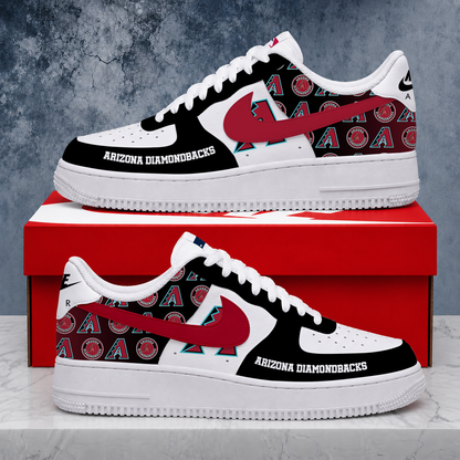 LIMITED EDITION - NEW CUSTOMIZED MLB07 ADS ARIZONA DIAMONDBACKS AF1 SHOES