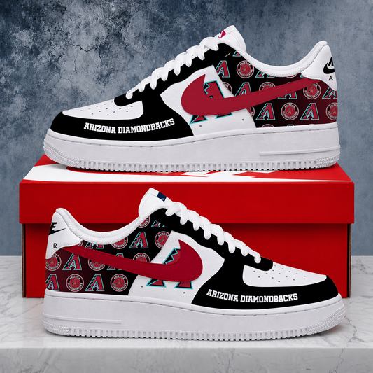LIMITED EDITION - NEW CUSTOMIZED MLB07 ADS ARIZONA DIAMONDBACKS AF1 SHOES