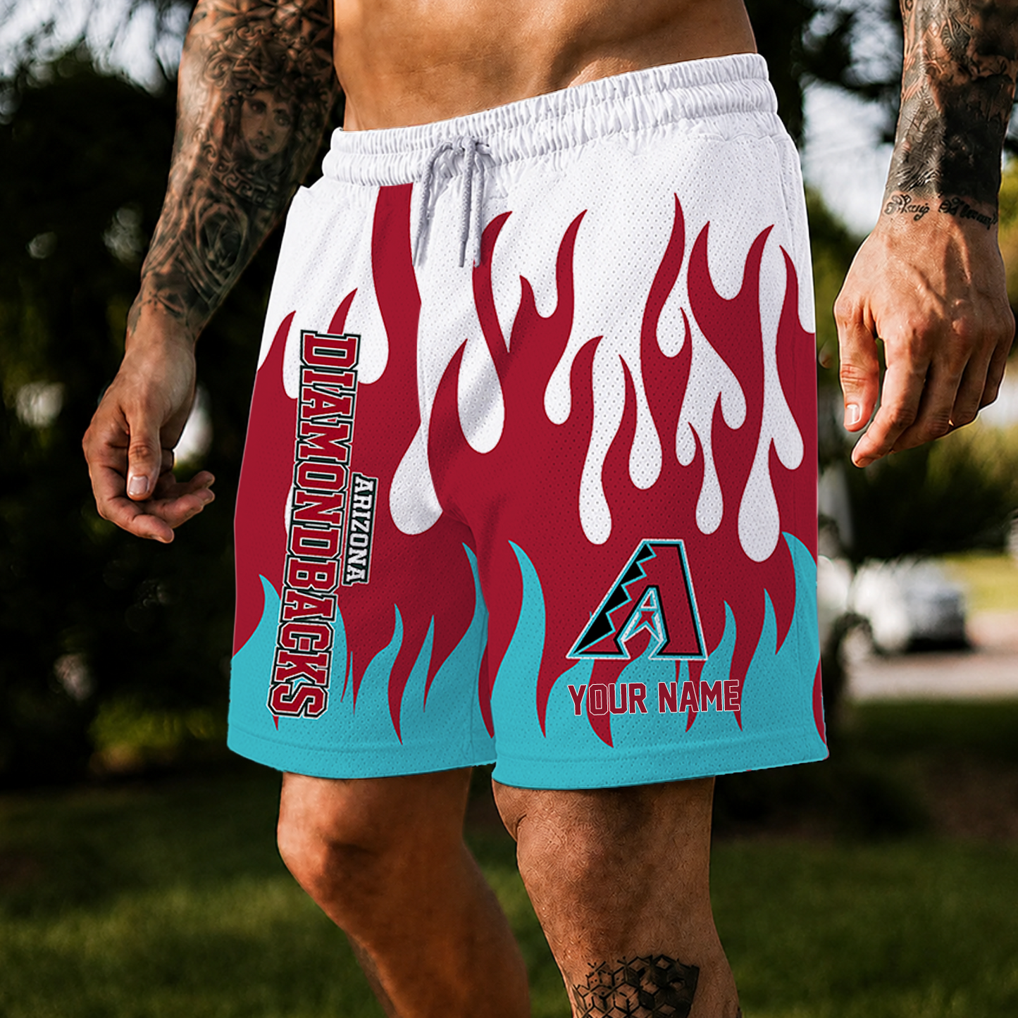 [FLASH SALE] NEW CUSTOMIZED MLB07 ADS ARIZONA DIAMONDBACKS SHORT PANTS
